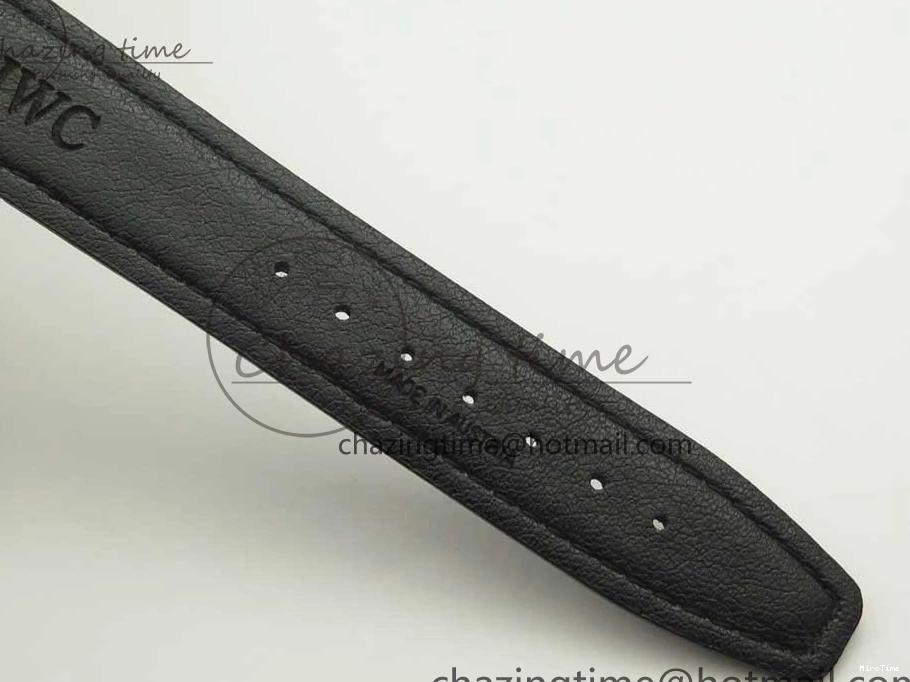 MIROTIME 0306 Supportive Portofino Automatic SS AF 1:1 Best Edition White Dial on Black Croco Leather Strap A 7184